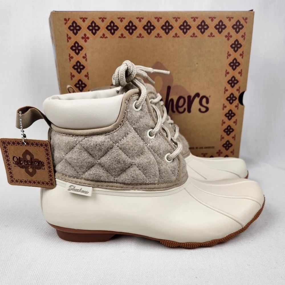 Skechers Waterproof Rubber Ankle Boots - Picture 2 of 10